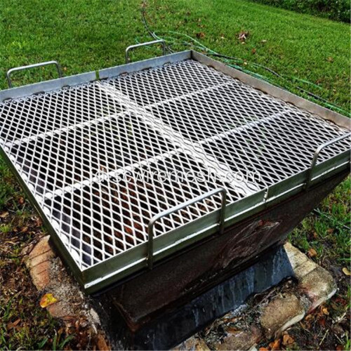 BBQ Grill Stainless Steel Mesh Logam Diperluas